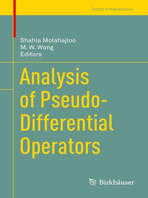 cover image of Analysis of Pseudo-Differential Operators